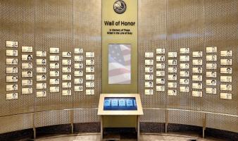 The DEA Wall of Honor.