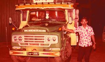A Thai truck driver and his smuggling vehicle
