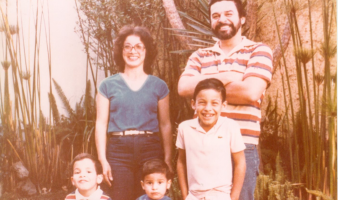 A family photograph of Special Agent Enrique Camarena, his wife, and three sons.