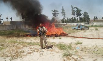 Destruction of illicit drugs seized in Joint Operation XI. DEA photo.