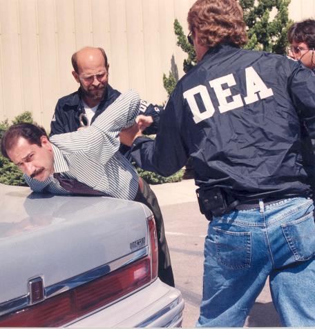 DEA agents making an arrest