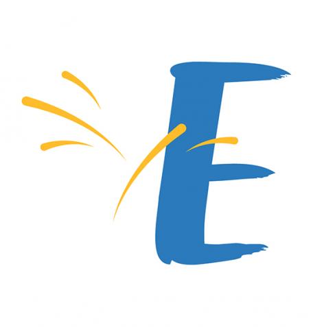 The letter E