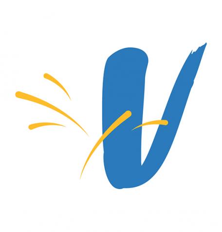 The letter V