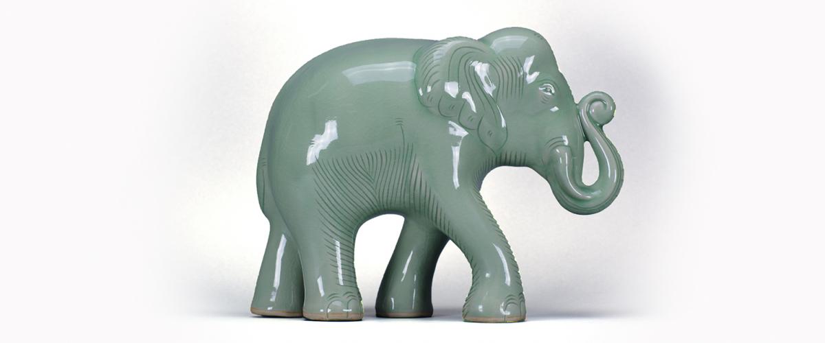 Ceramic Elephant