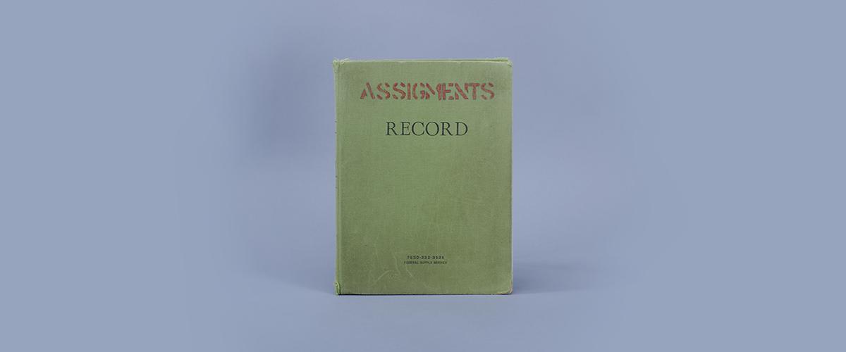   A bound notebook.
