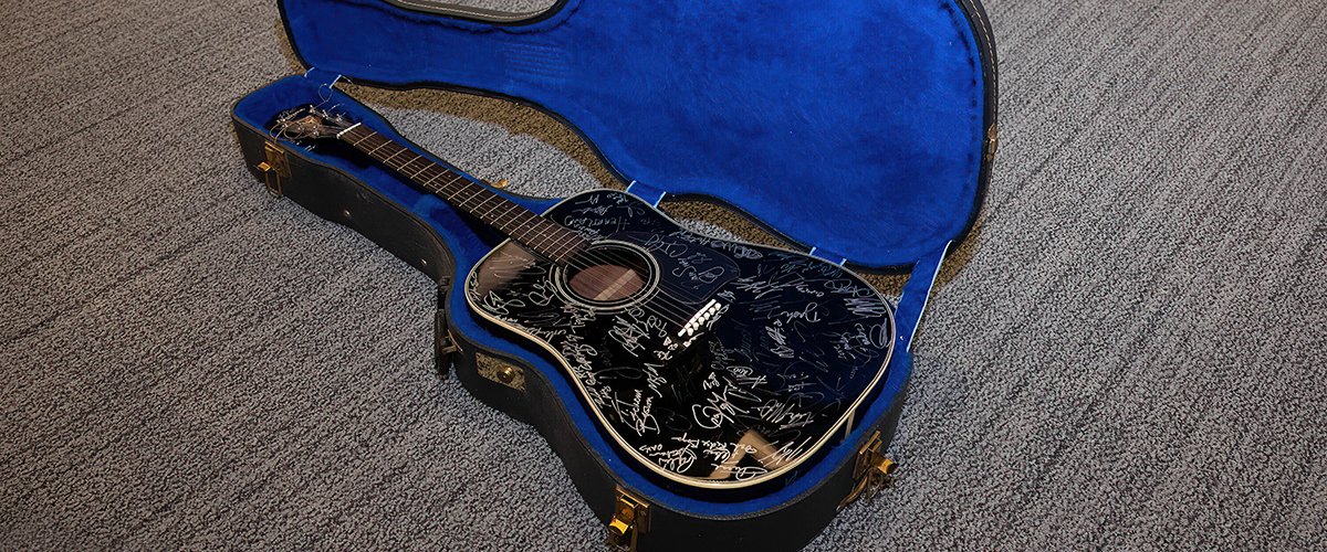 guitar in hard case