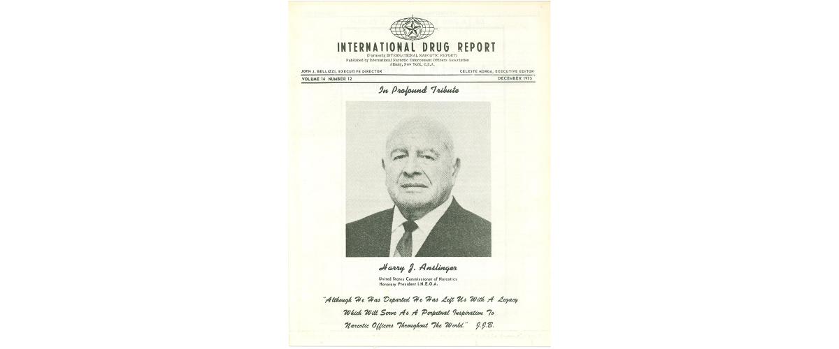 International Drug Report with Harry Anslinger on the cover