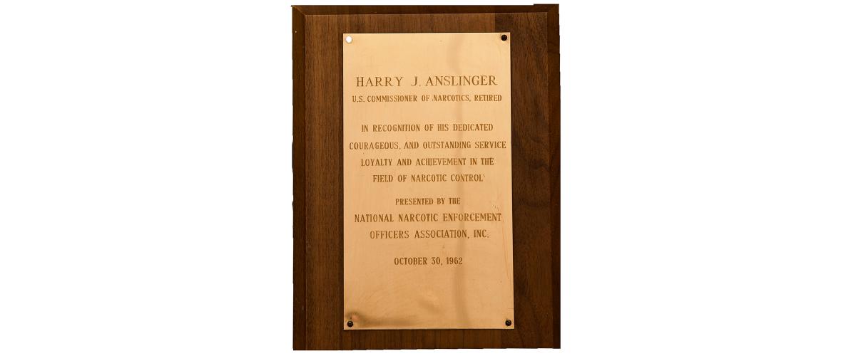 National Narcotic Enforcement Officers Association Award