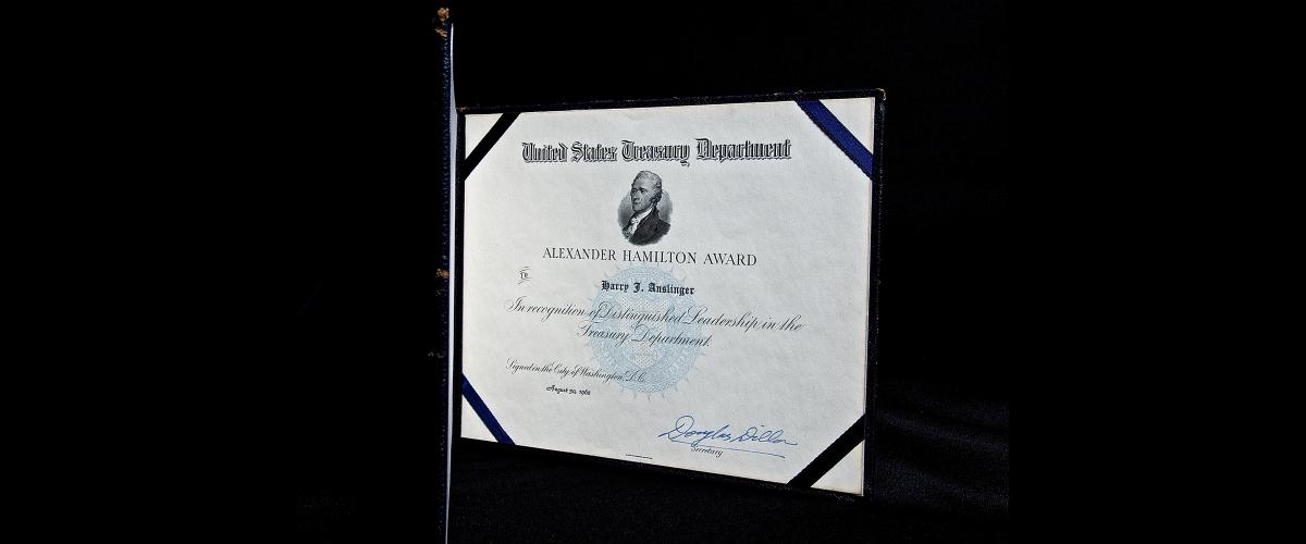 Treasury Department Alexander Hamilton Award