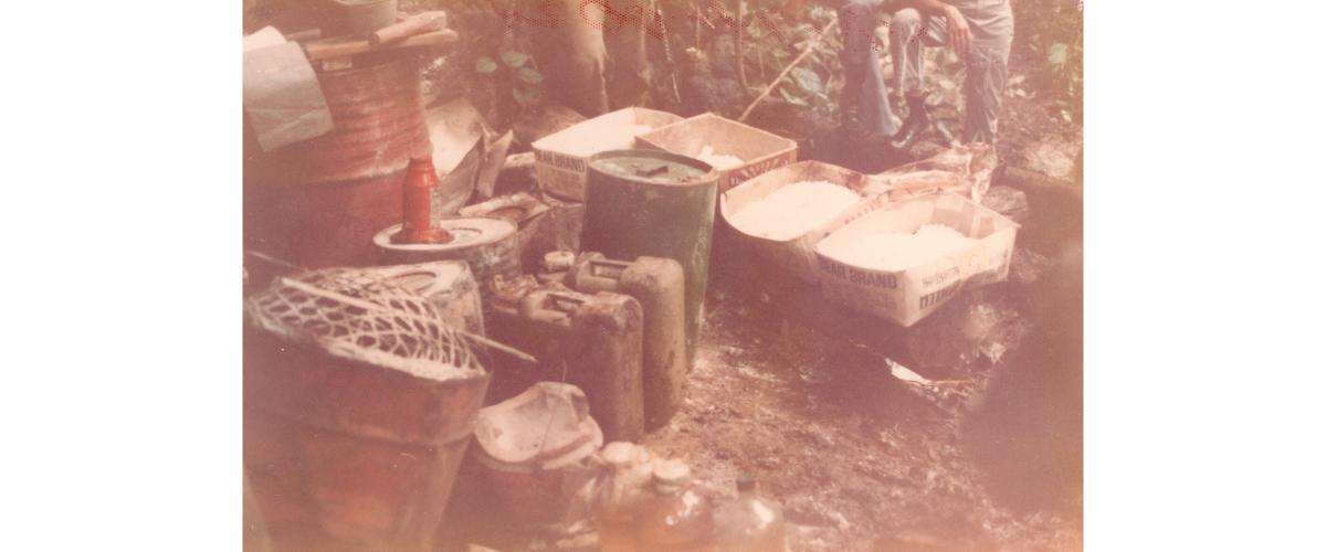 A clandestine heroin lab
