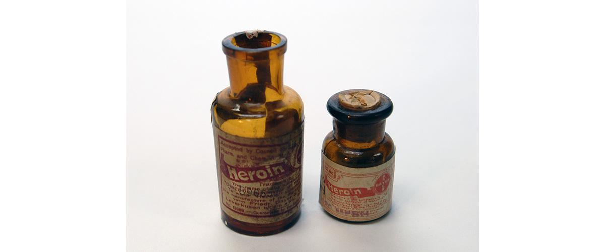 Two bottles of heroin