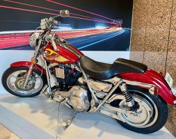 Red Harley Davidson motorcycle 